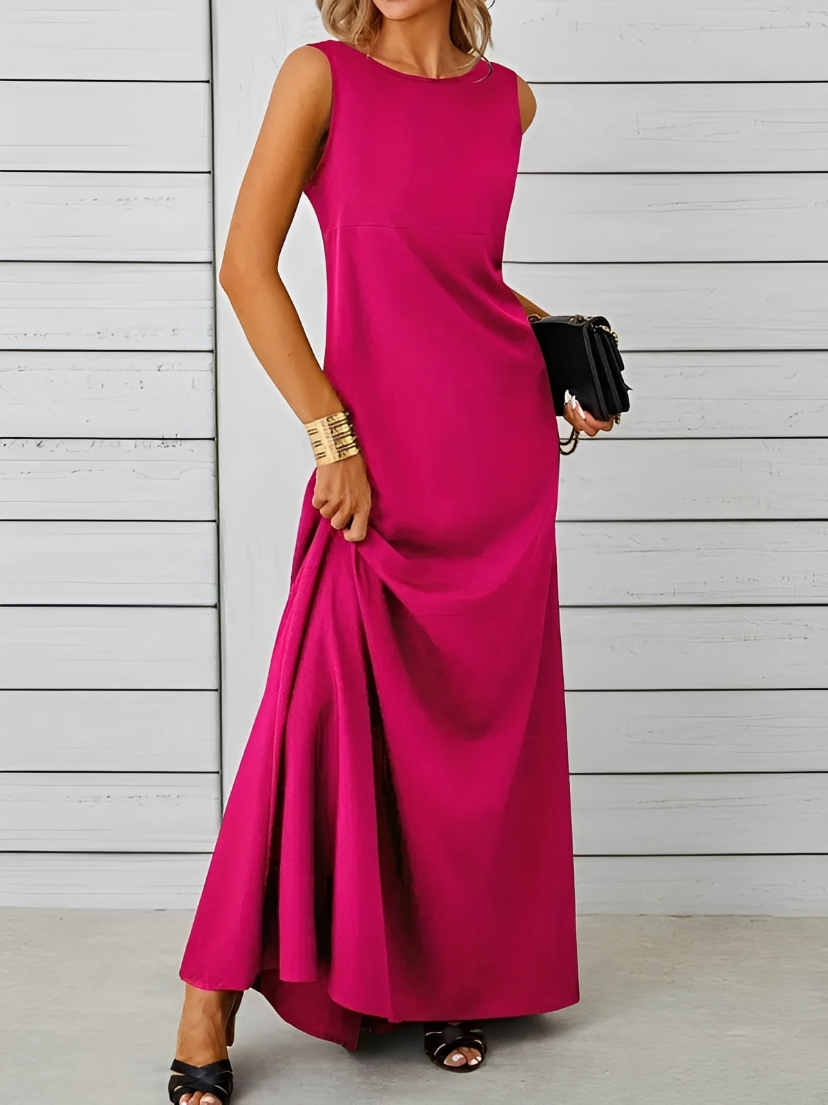 Sorelle Damen Maxi Kleid - Leichtgewichtig, Informelle Sommerkleider